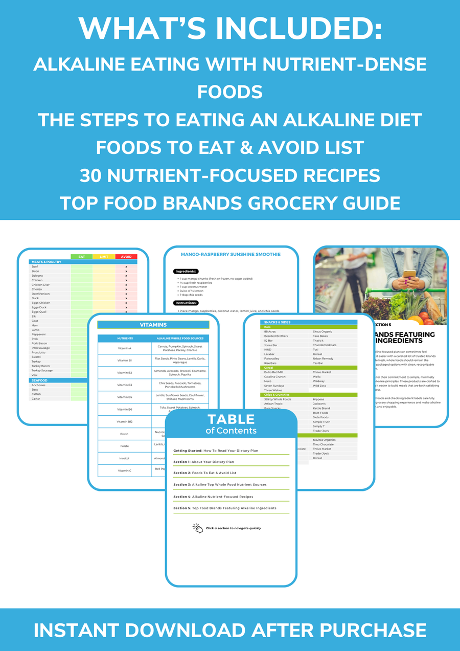 The Alkaline Nutrient Repletion Diet Plan