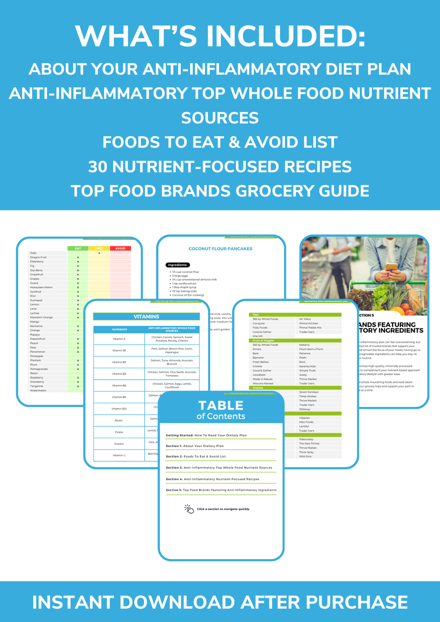 The Anti-Inflammatory Nutrient Repletion Diet Plan