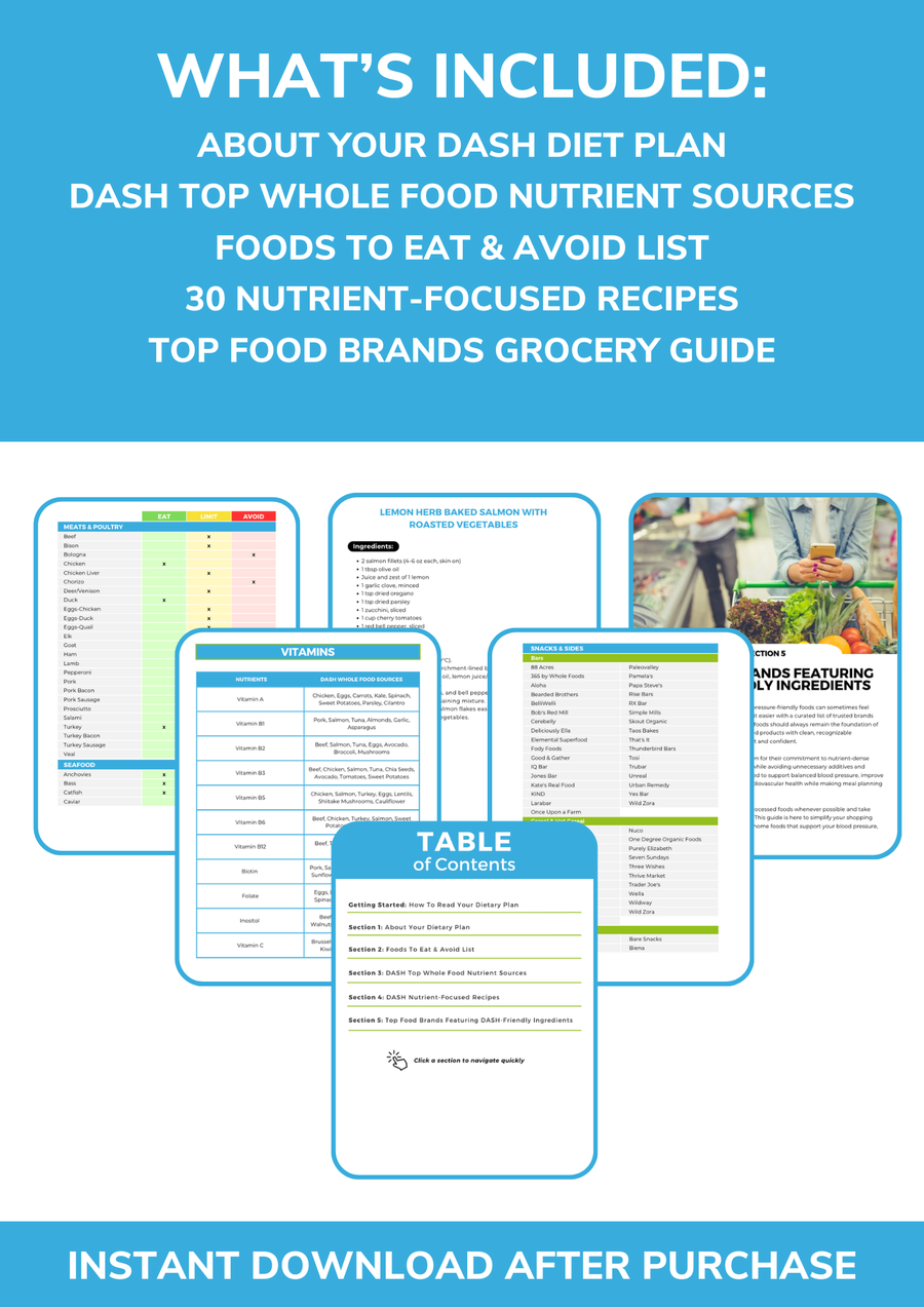 The DASH Nutrient Repletion Diet Plan