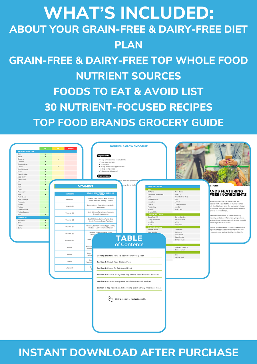 The Grain-Free and Dairy-Free Nutrient Repletion Diet Plan