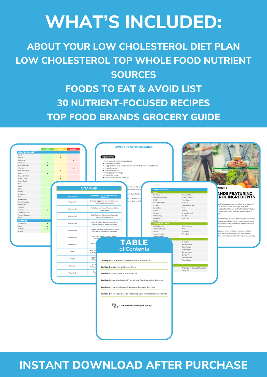 The Low Cholesterol Nutrient Repletion Diet Plan