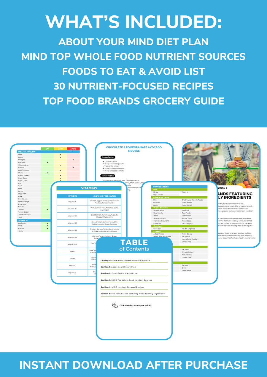 The MIND Nutrient Repletion Diet Plan