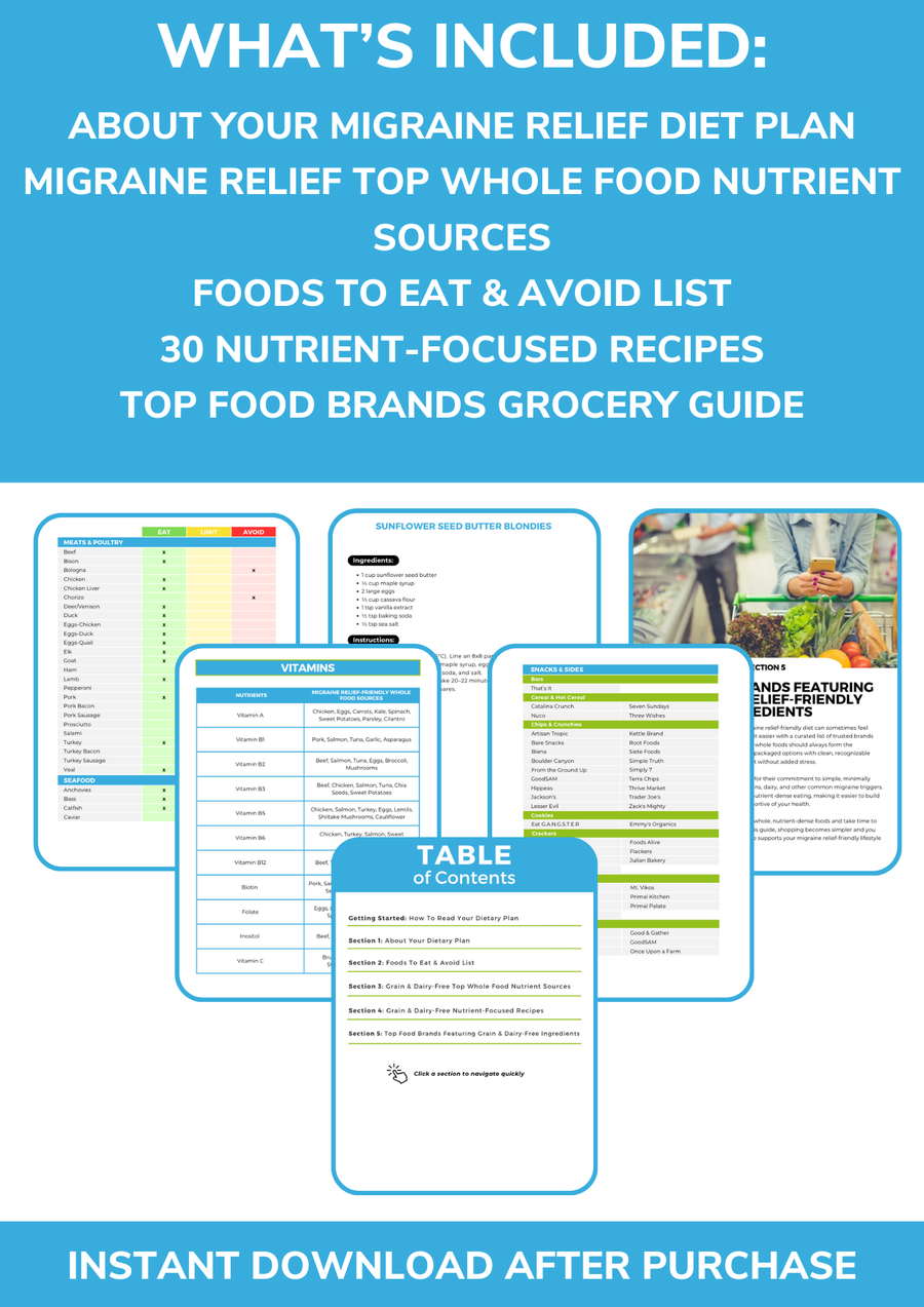 The Migraine Relief Nutrient Repletion Diet Plan