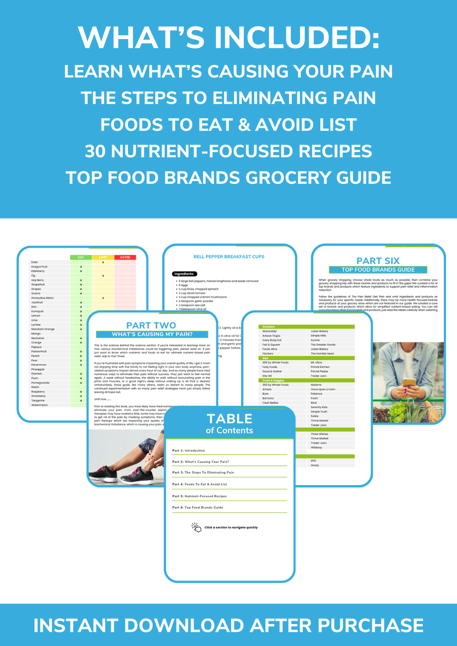 The Pain Relief Nutrient Repletion Diet Plan