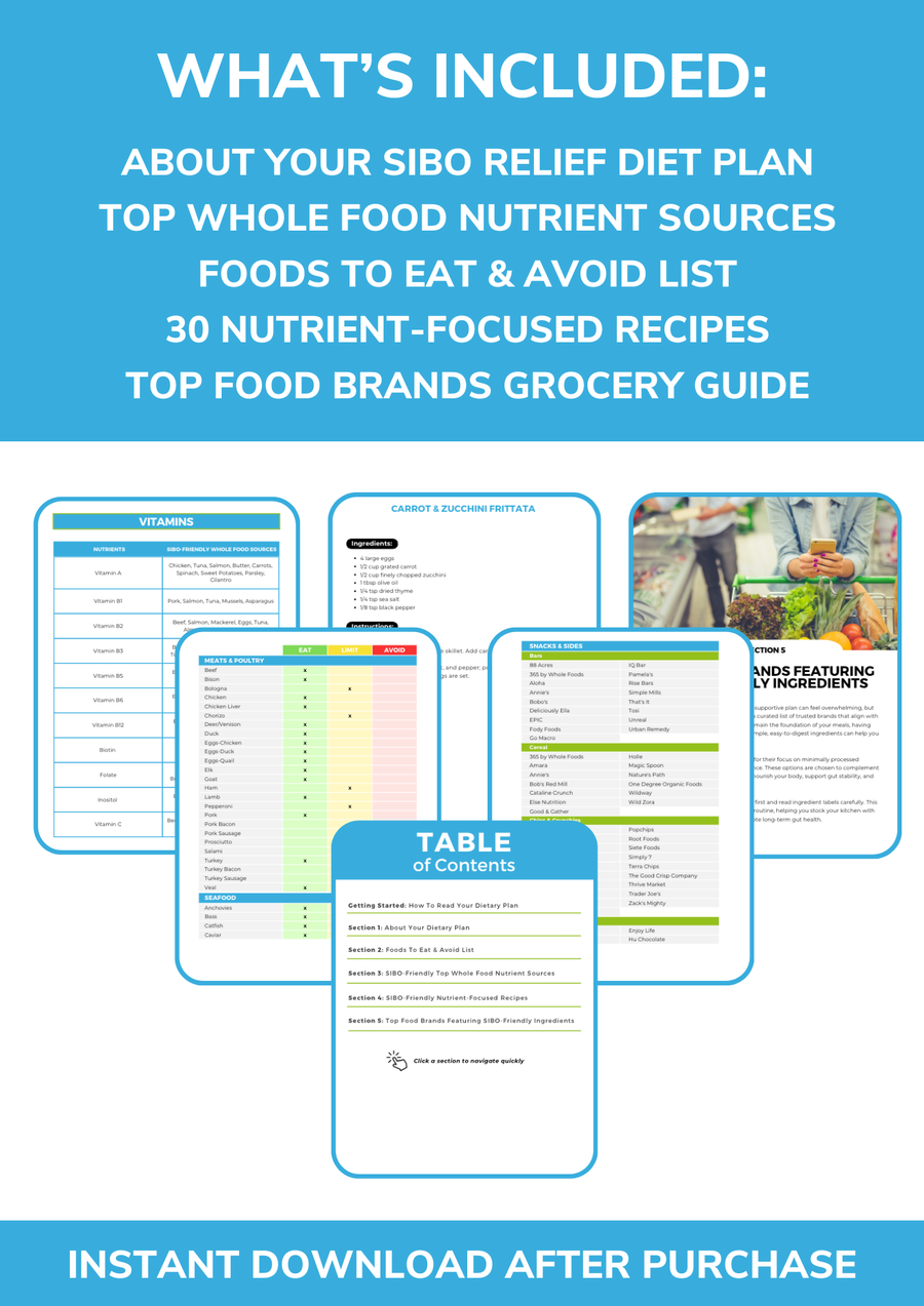 The SIBO Relief Nutrient Repletion Diet Plan