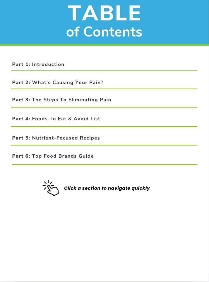 The Pain Relief Nutrient Repletion Diet Plan