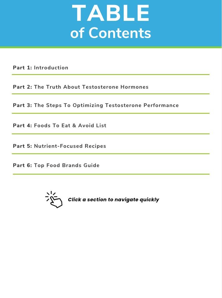 The Testosterone Performance Nutrient Repletion Diet Plan