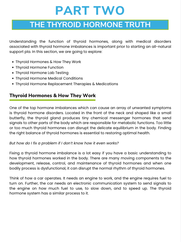 The Thyroid Balance Nutrient Repletion Diet