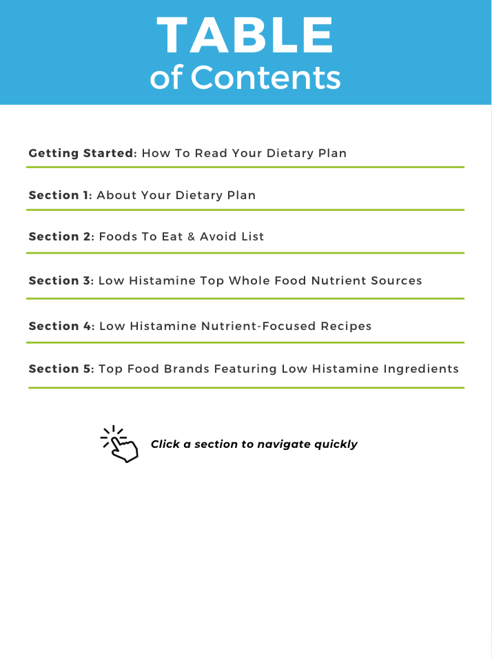 The Low Histamine Nutrient Repletion Diet Plan