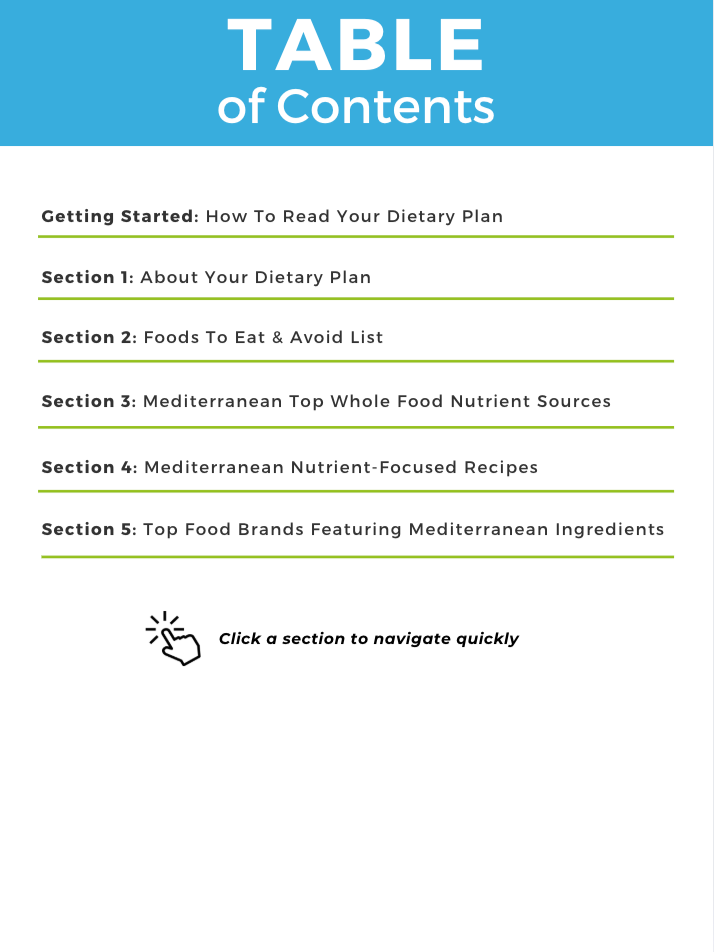 The Mediterranean Nutrient Repletion Diet Plan