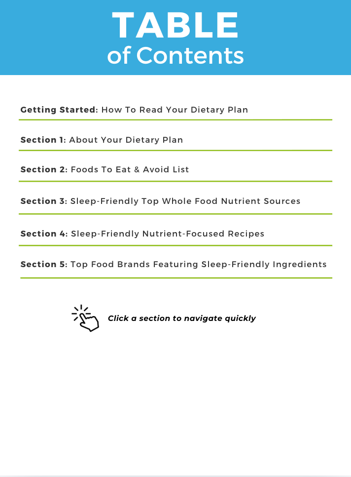 The Sleep Better Nutrient Repletion Diet Plan