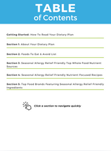 The Seasonal Allergy Relief Nutrient Repletion Diet Plan