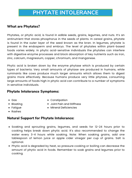 The Antinutrient Food Intolerance Guide