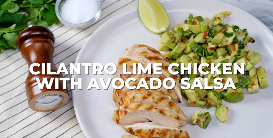 Cilantro Lime Chicken with Avocado Salsa Cooking Video