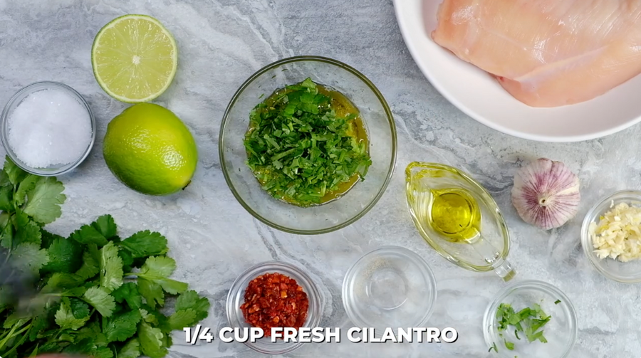 Cilantro Lime Chicken with Avocado Salsa Cooking Video