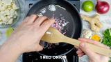 Turmeric Cauliflower Egg Scramble Cooking Video