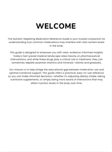The Nutrient Depleting Medication Reference Guide
