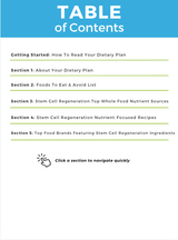 The Stem Cell Regeneration Nutrient Repletion Diet Plan