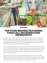 The Stem Cell Regeneration Nutrient Repletion Diet Plan