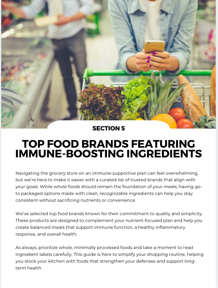 The Immune Boost Nutrient Repletion Diet Plan