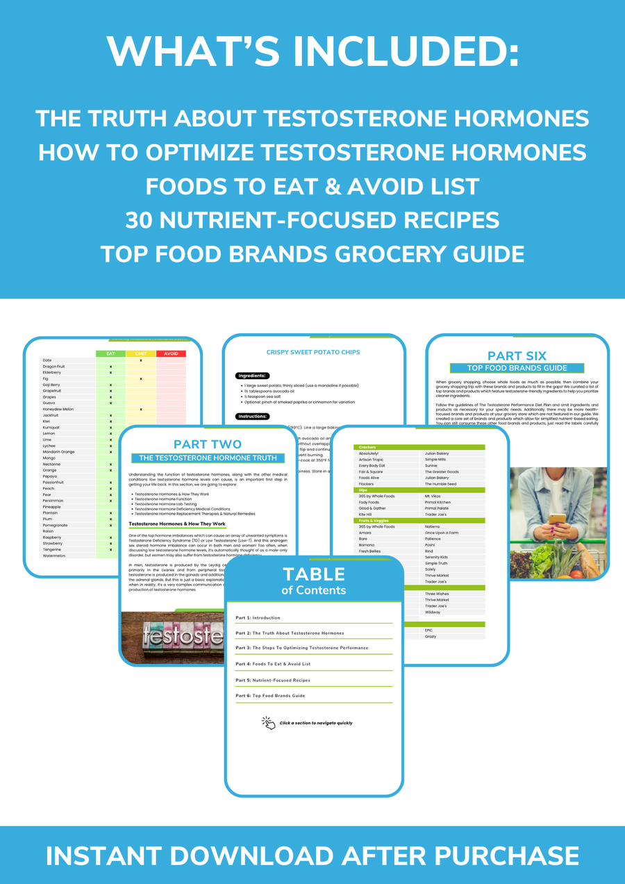 The Testosterone Performance Nutrient Repletion Diet Plan