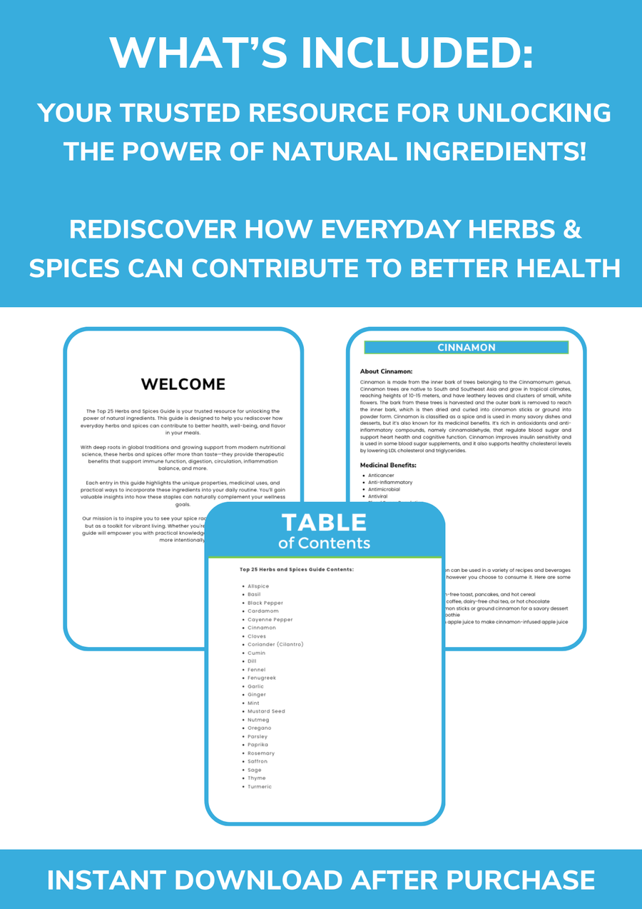 The Top 25 Herbs and Spices Guide