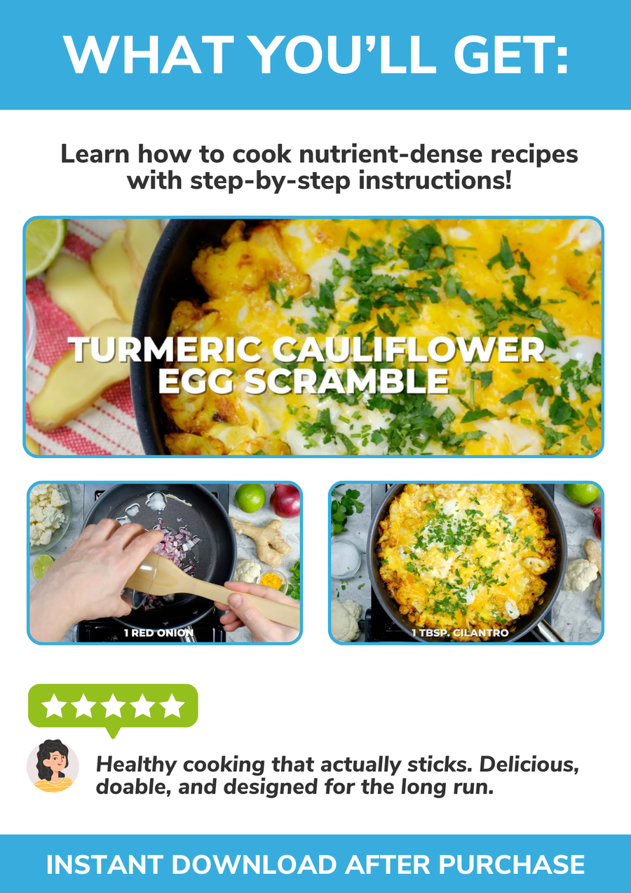 Turmeric Cauliflower Egg Scramble Cooking Video