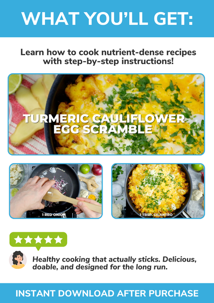 Turmeric Cauliflower Egg Scramble Cooking Video