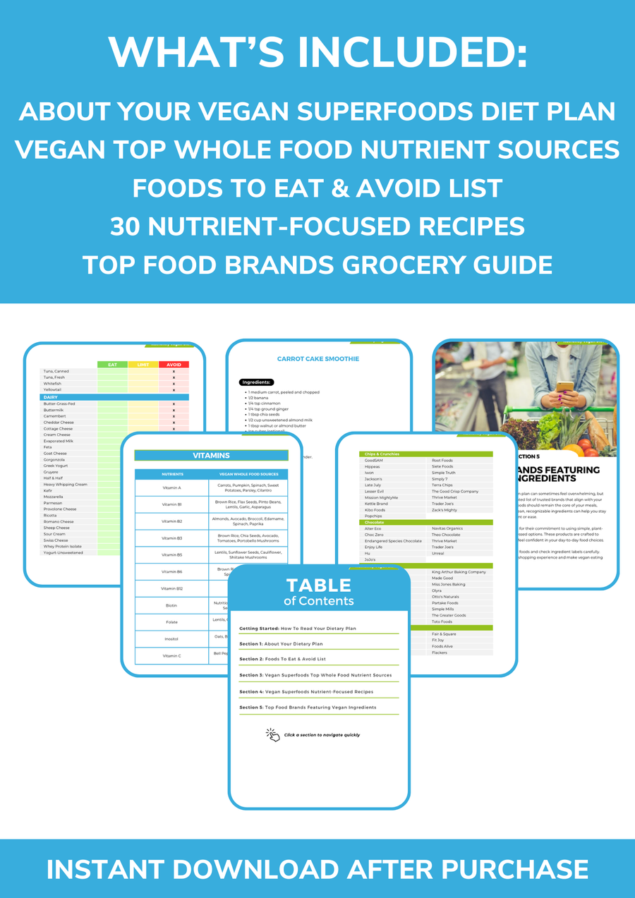 The Vegan Superfoods Nutrient Repletion Diet Plan